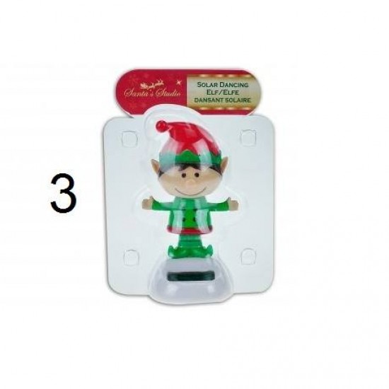 Χριστουγεννιάτικο στολίδι ηλιακό χορεύει 11cm 4σχ 