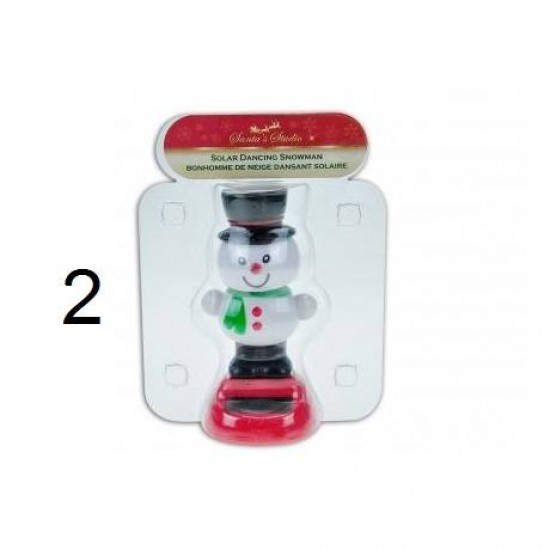 Χριστουγεννιάτικο στολίδι ηλιακό χορεύει 11cm 4σχ 