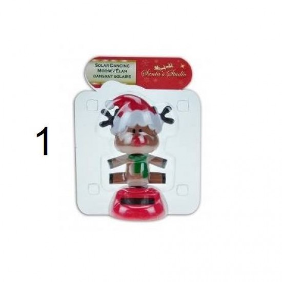Χριστουγεννιάτικο στολίδι ηλιακό χορεύει 11cm 4σχ 