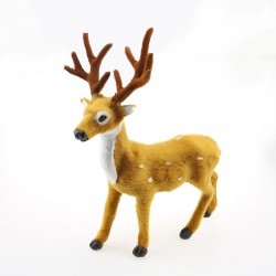 Ελαφάκι διακοσμητικό με γούνα 20x16cm
