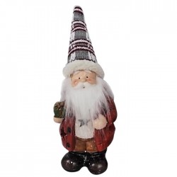 Κεραμικός Αϊ Βασίλης με led 31cm 