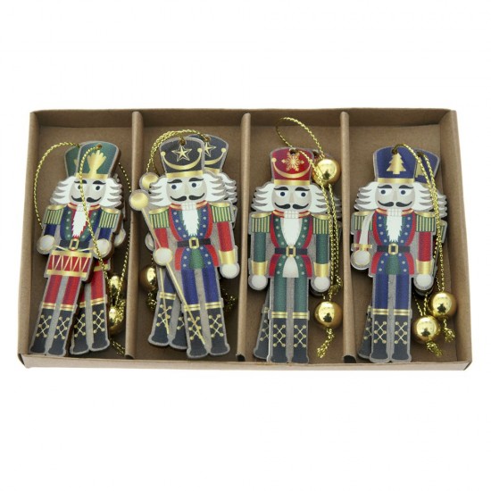 Ξύλινοι Καρυοθραύστες Κρεμαστοί σετ 8τεμ 3x7cm