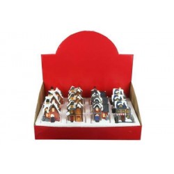 Σπιτάκι xmas φωτιζόμενο 4σχ 6,5Χ5Χ8,2cm