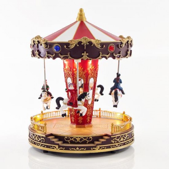 Καρουζέλ μπαταρίας με ζωάκια Φως Μουσική 21x27cm 