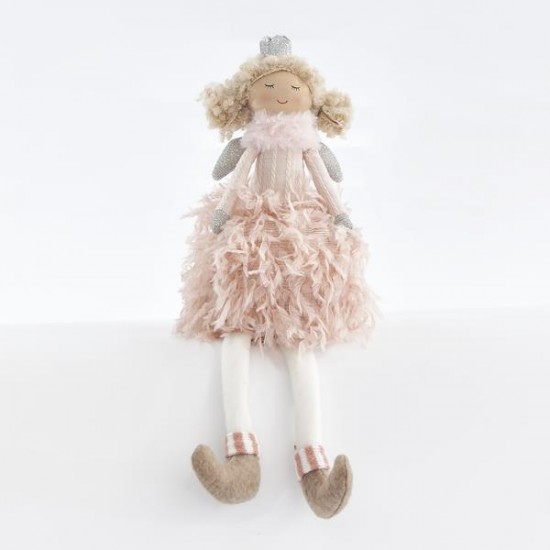 Πριγκίπισσα με Ροζ πον πον καθιστή 44cm