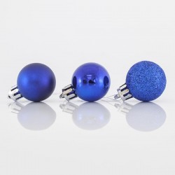 Μπάλα πλαστική Μπλε set 24 τεμ 3cm