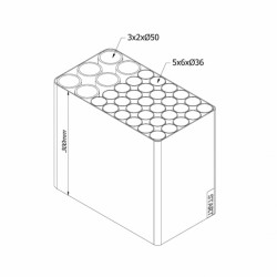 Πυροτεχνήματα Brutal Power 36 βολές 30-50mm