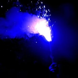 Πυρσός Χειρός Μπλε